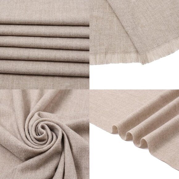 🆕 Women Cream Wedding Evening Dress Pashmina Shawl Winter Foulard Femme Wraps - Picture 7 of 7